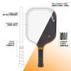 JOOLA Collin Johns Scorpeus 3S 16mm Pickleball Paddle w/Propulsion Core and Charged Carbon Surface Technology. Wide Body Shape w/Larger Sweet Spot. NFC Chip Enabeled & UPA-A Certified view 3
