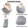 YCQPET 2024 New Indoor Non Slip Thermal Socks Women & Men,V-Mouth Slippers Socks,Fleece-Lined Winter Thick Warm Floor Socks (2PCS B,9-11) view 3