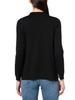 Adrianna Papell Women's Mock Neck Step Hem Sweater, Black, L view 2