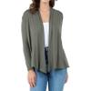 Azules Long Sleeve Open Front Cardigan for Women  Lightweight Rayon Sweater, Soft Flowy Layer for Casual or Dressy Outfits Small Olive view 1