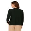 Adrianna Papell Diffusion Women's Mock Neck Step Hem Sweater, Hunter, L view 2