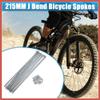 ACROPIX 36pcs 14G J Bend Bicycle Steel Spokes 215mm 8.46" Cycle Spokes with Brass Nipples Steel Spokes for Mountain Bike MTB Car Parts view 2