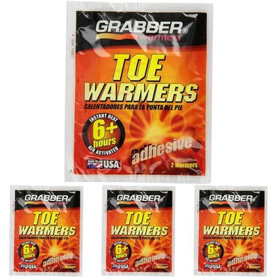 Grabber 8992 Performance TWES Heat Treat Toe Warmers, Pair (Pack of 4)