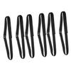 Anneome 6pcs Adjustable Non-elastic Yoga Strap for Stretching and Flexibility Training Versatile Exercise Band for Yoga and Weight Training for Home Fitness and Muscle Activation