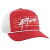 47 Men's Scarlet/White San Francisco 49ers Downburst Relaxed Hitch Trucker Adjustable Hat view 2