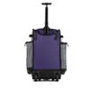 Boombah Rolling Superpack Baseball/Softball Gear Bag - 23-1/2" x 13-1/2" x 9-1/2" - BRSP2C23 Gray/Purple - Telescopic Handle - Holds 4 Bats - Wheeled Version view 2