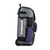 Boombah Rolling Superpack Baseball/Softball Gear Bag - 23-1/2" x 13-1/2" x 9-1/2" - BRSP2C23 Gray/Purple - Telescopic Handle - Holds 4 Bats - Wheeled Version view 3
