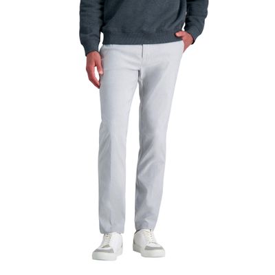 Haggar Mens Life Khaki Straight Fit Stretch Flex Pant