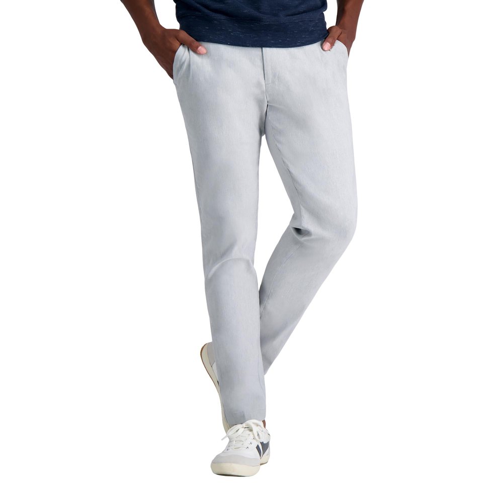 Haggar Mens Life Khaki Slim Fit Stretch Flex Pant