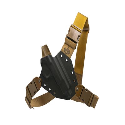 Kenai Chest Holster for a CZ - MAS Grey/Coyote (Model - 75 P01, Left)