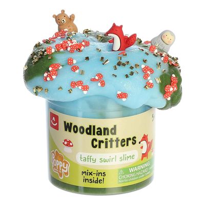 Aurora Toys Gooey Poppy Slime Co. Woodland Critter Slime Toy - Sensory Play for Fun Playdates - for Kids 5+ Years, Adults, and Parents - Green 11.3 oz
