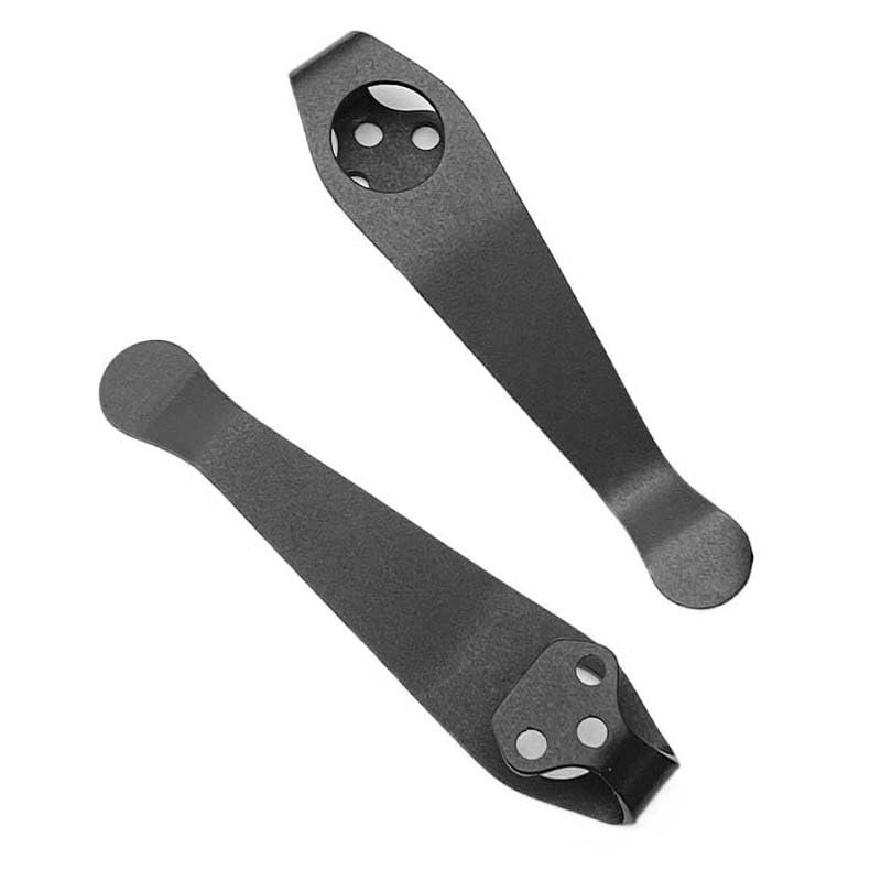 2PCS Titanium Deep Carry Pocket Clips Fit for Cold Steel Ti Lite 26SP, CNC Custom Back Clip DIY Replacement