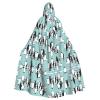 DRTGEDS Cute Penguins Unisex Adult Full Length Hooded Cape Full Length Halloween Christmas Costume Party Cloak view 1