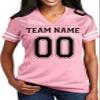 Custom Football Jerseys for Women Team Name & Number (Light Pink-3XL) view 2