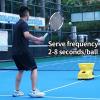 IMOSEI Electronic Tennis Ball Machine, Portable Tennis Thrower/FeederRemote Control, 2-8S Serving Frequency and Stepless Speed Regulation, No Ball Stuck, for Beginners/Kids/Coaches view 3
