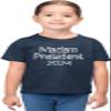 5T Navy Toddler Madam President Spelled Out in Cats Toddler T-Shirt view 2