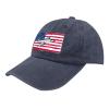 4th of July F 16 Aircraft American Flag Boys Kids Mens Baseball Cap Tennis Cap for Womens Vintage Hats Light Navy Blue view 2