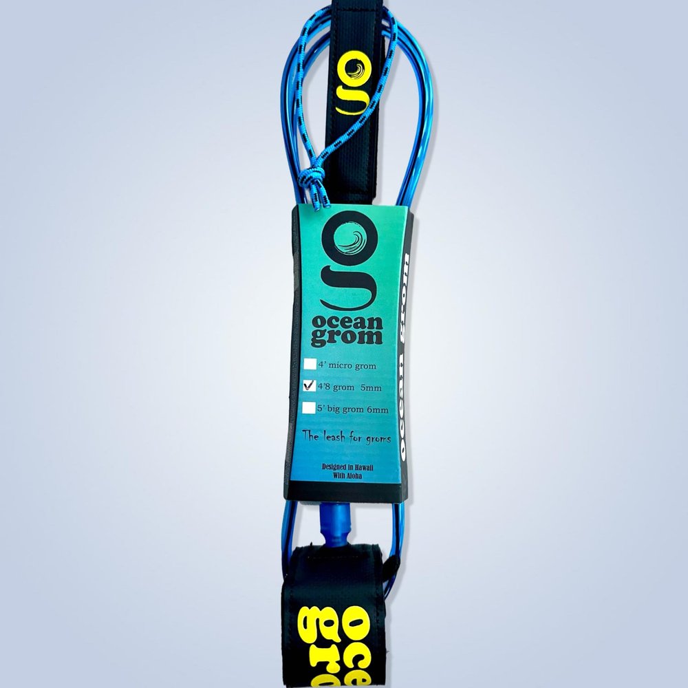 4'8 Grom Leash Fin - Kids Surf Leash