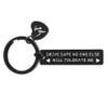 Drive Safe Keychain for Men - Husband, Boyfriend, Christmas, Birthday, Anniversary, Valentine's Day Gift for Him, Dad - No One Else Will Tolerate Me view 1
