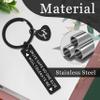 Drive Safe Keychain for Men - Husband, Boyfriend, Christmas, Birthday, Anniversary, Valentine's Day Gift for Him, Dad - No One Else Will Tolerate Me view 3