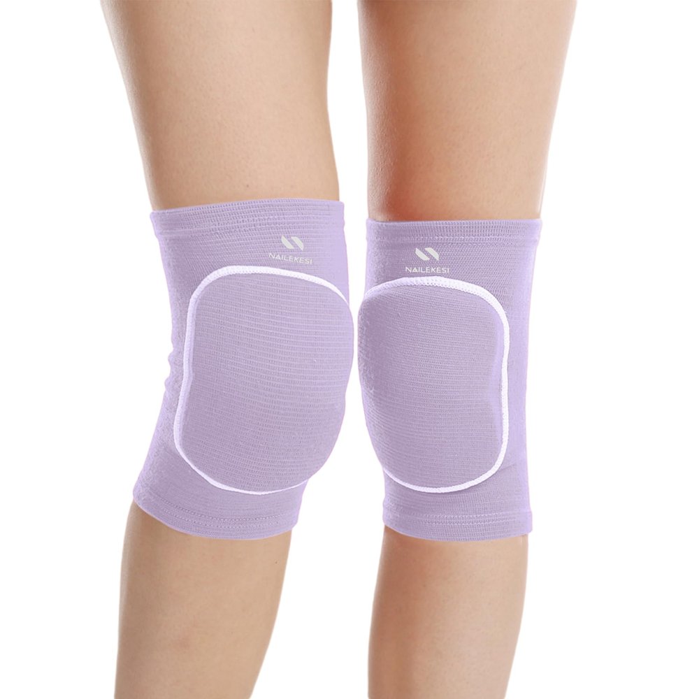 Caviotess Kids Adults Protective Knee Pads, Anti-Slip Padded Sponge Knee Brace Knee Support for Football Volleyball Dance Skating Basketball Sports