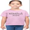 5T Light Pink Toddler Cats Spell Out Kamala Toddler T-Shirt view 2