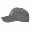 Pet Kitties Whips Shitties Suck Titties Spend Fitties Washed Cotton Vintage Cowboy Baseball Cap Adjustable Men Women Hat Gray view 3