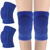 Sibba Kids Knee Pad, Breathable Elastic Knee Brace, Anti-Slip Padded Sponge Knee Protector for Volleyball Basketball Football (Blue) view 3