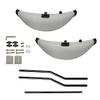 2 PCS Kayak Stabilizers, PVC Inflatable Kayak Outrigger Float with Sidekick Rods, Connection Rod, For kayaks, Canoes, Boats, Paddling, Sailing, Etc. For fishing, Rafting, Water skiing, Surfing, Etc