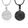 mingkejw Basketball Urn Necklace for Ashes Sport Cremation Jewelry Stainless Steel Football Memorial Necklaces Ash Holder for Human Pets Keepsake Jewelry for Sport Lover Men with Fill Tool,2pc view 1