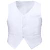 Visaccy Boys' Formal Suit Vest - White, Size 16 view 1