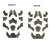 Universal Airsoft Helmet Decorative Sticker DIY Tactical Helmet 11Pcs/Set Helmet Patches Hook Fastener Sticky Helmets Magic Fixed Cable Military Army (RG CAMO) view 2