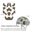 Universal Airsoft Helmet Decorative Sticker DIY Tactical Helmet 11Pcs/Set Helmet Patches Hook Fastener Sticky Helmets Magic Fixed Cable Military Army (RG CAMO) view 3