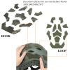 Universal Airsoft Helmet Decorative Sticker DIY Tactical Helmet 11Pcs/Set Helmet Patches Hook Fastener Sticky Helmets Magic Fixed Cable Military Army (RG CAMO) view 4
