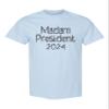 4T Light Blue Toddler Madam President Spelled Out in Cats Toddler T-Shirt view 4