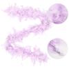 MAOFENG Chandelle Turkey Feather Boa 1.64 Yards 30g for Halloween Dancing Wedding Party DIY Craft Costume Decoration Feather Boa,Light Purple view 2