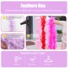 MAOFENG Chandelle Turkey Feather Boa 1.64 Yards 30g for Halloween Dancing Wedding Party DIY Craft Costume Decoration Feather Boa,Light Purple view 4