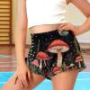 Tongluoye Mushroom Shorts for Girls 6-12 Months Casual Summer Shorts Loose Fit High Waisted Shorts Wide Leg Short Pants Kids Outfits Comfy Lounge Skort Sweat Skirt Running Shorts Teen Clothes view 3