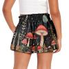 Tongluoye Mushroom Shorts for Girls 3-4 Years Old Casual Summer Shorts Loose Fit High Waisted Shorts Wide Leg Short Pants Kids Outfits Comfy Lounge Skort Sweat Skirt Running Shorts Teen Clothes view 2