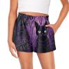 Tongluoye Black Cat Summer Shorts for Girls 6-12 Months Casual Wide Leg Shorts Kids Loose Fit Shorts High Waisted Pull On Short Pants Athletic Shorts Playwear Teens Outfits view 1