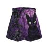 Tongluoye Black Cat Summer Shorts for Girls 6-12 Months Casual Wide Leg Shorts Kids Loose Fit Shorts High Waisted Pull On Short Pants Athletic Shorts Playwear Teens Outfits view 4