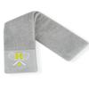 CybGene Embroidered Tennis Towel, Funny Tennis Gift for Men, Women & Lovers, Soft & Absorbent, Gray, Initial H view 1