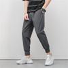 QOAAIE Casual Loose Jogger Pants for Men Solid Color Summer Slacks Cropped Pants Lightweight Workout Athletic Pants (Dark Grey,5X-Large) view 4