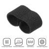 PATIKIL Elastic Belt Keepers, 10 Pack Strap Organizers Web Belt Loop Stays Backpack Strap Holder for 1.6" Wide Belts/Straps, Black view 3