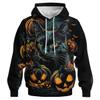 GHUALURU Novel Cat Hoodie Pumpkin Sweatshirts Halloween Hoodies Sweatshirts Costumes for Men Women,Cat Black3,L view 1
