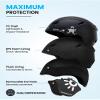 OutdoorMaster Anoa Kids Ski Helmet - Snowboard Helmet for Children - Adjustable Snow Helmet, Certified Snow Sports Helmet for Boys, Girls & Youth - Black, XS view 2