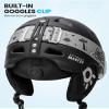 OutdoorMaster Anoa Kids Ski Helmet - Snowboard Helmet for Children - Adjustable Snow Helmet, Certified Snow Sports Helmet for Boys, Girls & Youth - Black, XS view 4