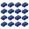 PATIKIL Elastic Belt Keepers, 16 Pack Strap Organizers Web Belt Loop Stays Backpack Strap Holder for 1.6" Wide Belts/Straps, Blue view 1