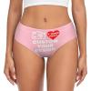 Custom Panties for women Customized Briefs Underwear with Photo Customized Sexy Funny Briefs Underwear for Lover Mom Wife Anniversaries Customize Your Own Image Text 2 Sides Print 3X-Large Pink view 1