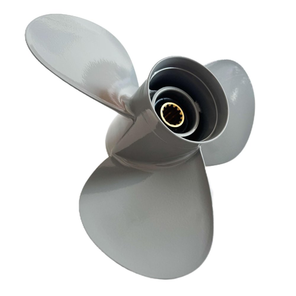 Boat Outboard Propeller 11 3/4x10 for Honda BF 35 40 45 50 50A 60A 60 HP Engines, 11 3/4 x 10 Aluminum Boat Propeller, 13 Tooth Spline Boat Motor Props, 3 Blades, OEM No.58130-ZV5-860ZA, RH( 11.75x10)